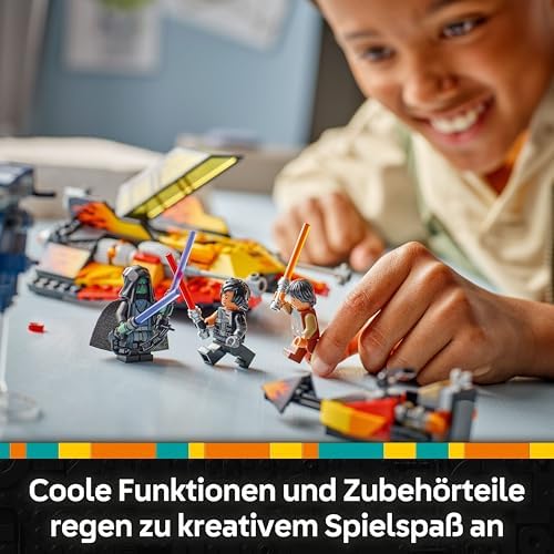 Star Wars The Force Burner Snowspeeder – Spielzeug zum Bauen und Sammeln mit 3 Minifiguren mit Lichtschwertern & Speederbike - Geschenk für Jungen ab 7 Jahren & Rebuild the Galaxy Fans - 75414