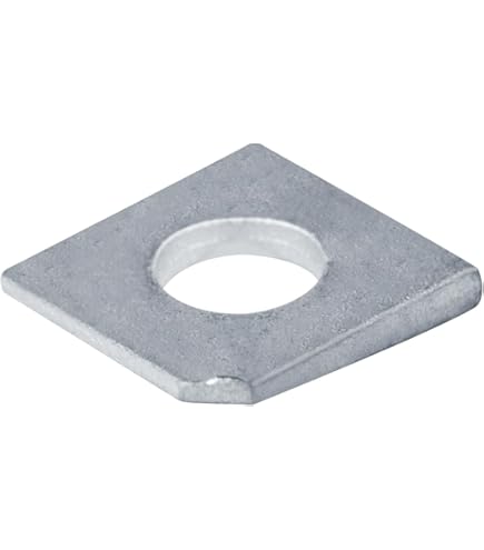 M10 Beveled Square Washers, 4Pcs Thickness 2 To