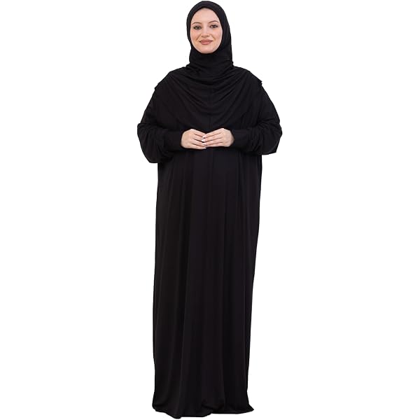 chinese dress ladies Womens Abaya Muslim Long Sleeve Front Zipper Dress Prayer Islamic Clothes  with Pockets Black X-Small at Amazon Women's Clothing store main image 0