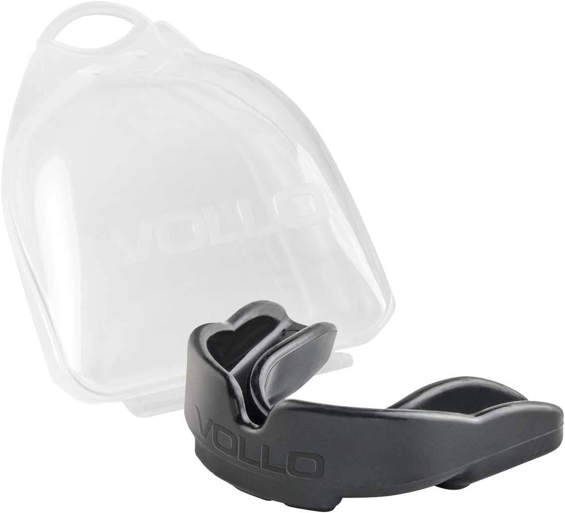 Protetor Bucal com Estojo - Preto, Vollo Sports