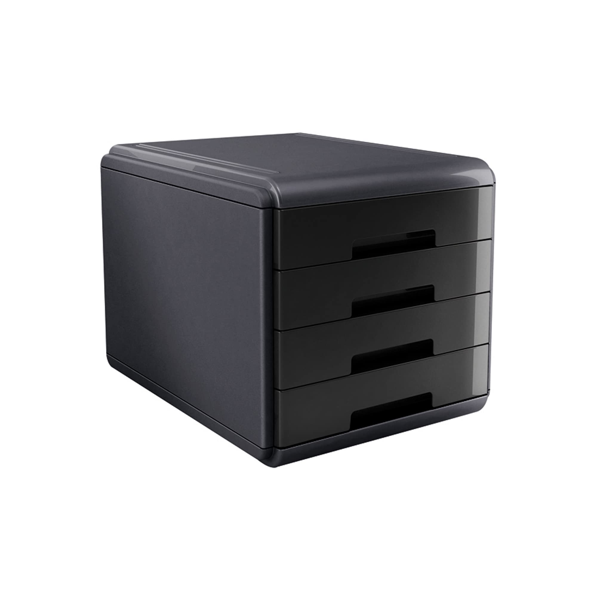 My Desk Arda 4 Drawer Desktop Cabinet - Black