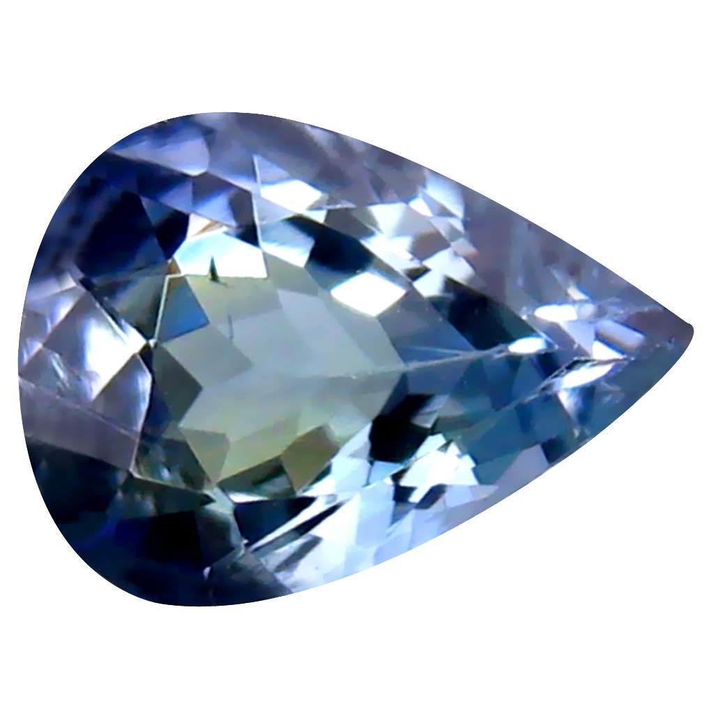 0.97 ct Pear Cut (8 x 6 mm) Genuine Bluish Violet Tanzanite Natural Loose Gemstone