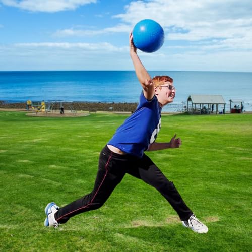 AppleRound Playground Ball (8.5-inch or 10-inch) – 1 Ball + Air Pump – Official Size Sports Ball for Dodgeball, Kickball, Handball – Heavy-Duty Ball for School, Gym, Camp, Kids Outdoor Games