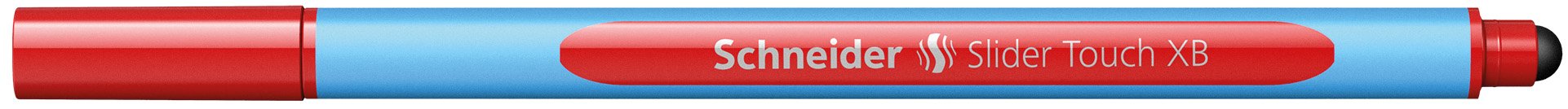 Schneider writing instruments Ballpoint Pen Touch with Cap Model XB red / barrel color: cyan-red, 1 unit