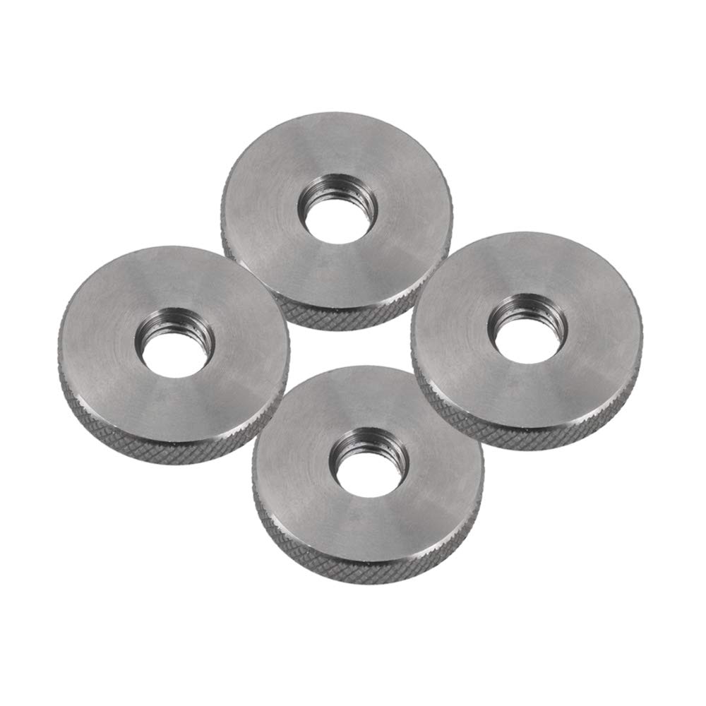 Set De Tuercas Moleteadas M3 M4 M5 M6 M8 M10 - Acero Al Carbono Niquelado, Para Montaje Manual Sin Herramientas