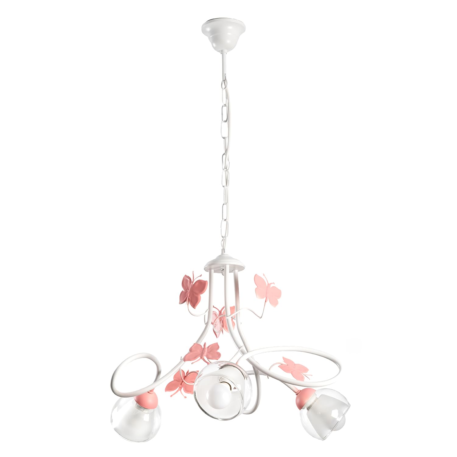 ONLI Chandelier Modern 3 luci White/Pink