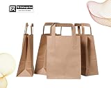 FR Enterprises Large Brown Paper Bags with Handles 750 Count 10x12x3.5 view 4