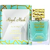 SURRATI Royal Musk Sweet Powdery Long Lasting Arabian Perfumes For Women - Eau de Parfum Spray 100ML(3.4 OZ), Womens Perfume With Vanilla, Woody &amp; Musky Notes - Ladies Perfume &amp; Premium Gift for Women