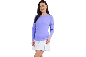 IBKUL Athleisure Wear Sun Protective UPF 50 Icefil Cooling Tech Long Sleeve Crew Neck Top with Under Arm Mesh – 83000