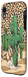 iPhone XR Desert case cactus leopard pattern cow