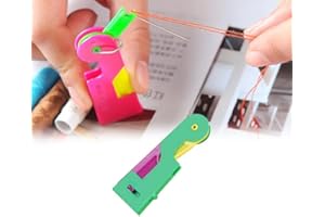 FANSUIT Automatic Needle Threader, Upgraded Automatic Needle Threader, 2024 New Update Needle Threaders for DIY Embroidery Cross Stitch Craft (Random Color*1pc)