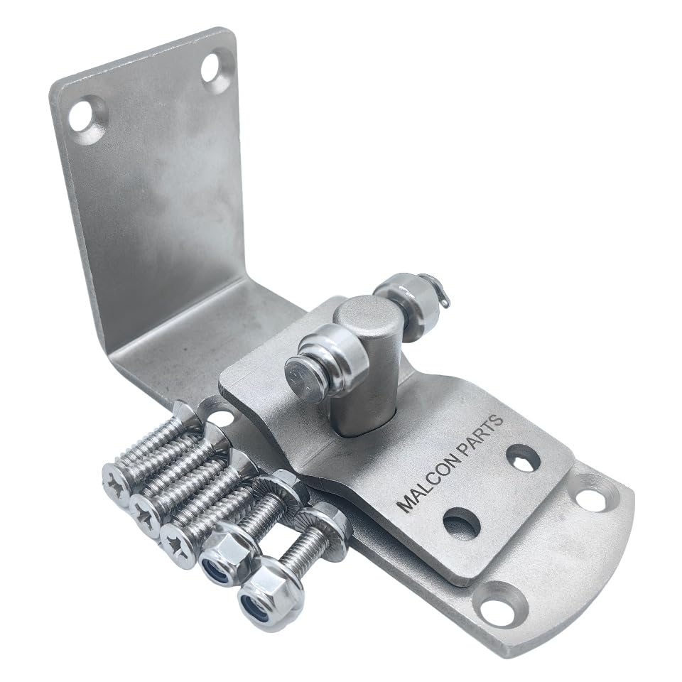 Photo 1 of MALCON Parts Stainless Steel Upper Hinge and Bearing Plate Assembly Kit for Eliason Double-Action Swing System K0198,K0197,K0196,K0195 Replacement