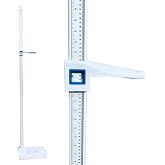 Aluminum Alloy Height Measurement Portable Height Measuring Rod Height Measure 8-82 inch/20-210 cm/Unit with cm &amp; inch 8-82 for Home Office Gym Medical Examination Height Rod