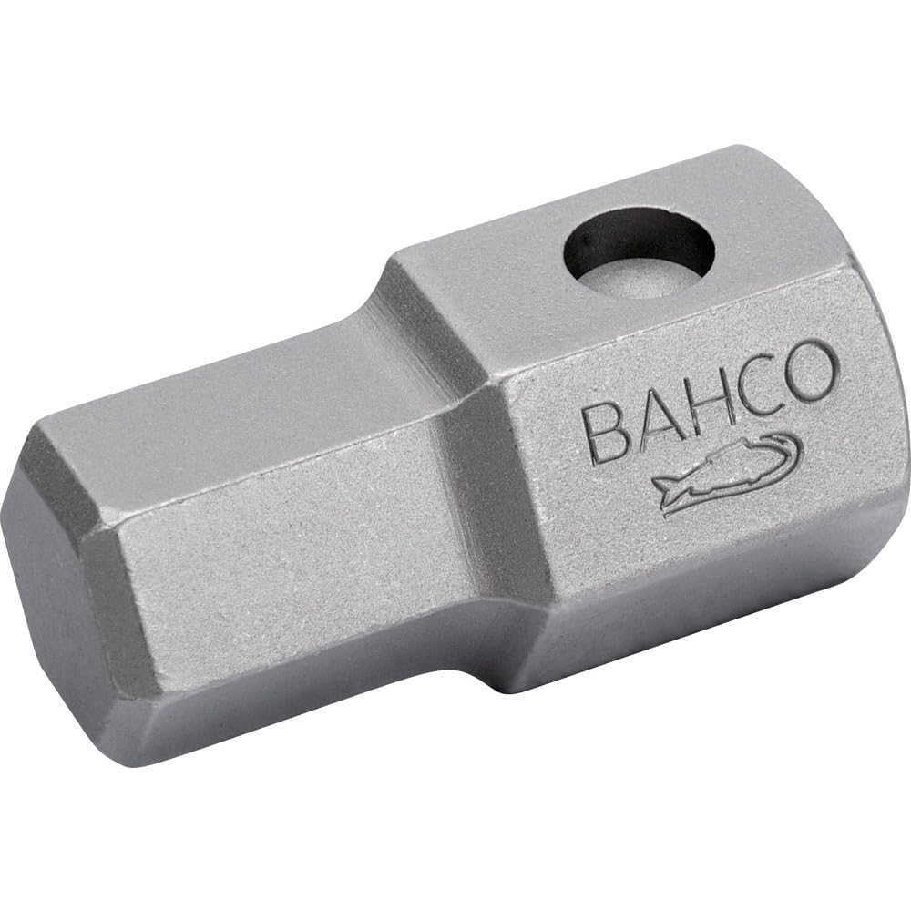 Bahco K8909ML-17 6 Edge Adaptor Bit Holder for Inside Hexagonal, Black, 17 mm