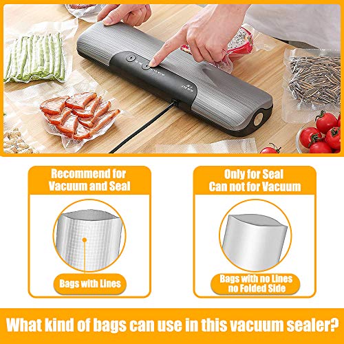 Vacuum Sealer Machine, Automatic Food Sealer with 10 Starter Bags, 60