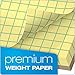 TOPS Quadrille Pad, Gum-Top, 8-1/2 x 11 Inches, Quad Rule (4 x 4), Canary Paper, 50 Sheets per Pad, 12 Pads per Pack (3313)