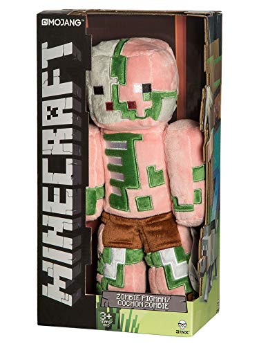 Jinx Minecraft Zombie Pigman Plush Stuffed Toy Multi Colored 12 Tall With Display Box Pricepulse