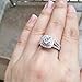 Newshe Jewellery Wedding Engagement Ring Set AAAAA Cz 925 Sterling Silver 2Ct Round Created Blue Sapphire White Size 4-13