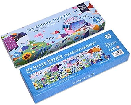 MiDeer 56 Pcs Big My Ocean Puzzle Aesthetic Puzzle Games for Kids Birthday Gift - Edu Toys
