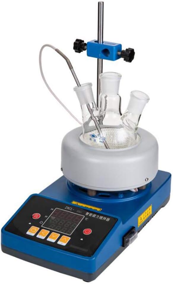 BIUYYY Magnetic Stirrer Hot Plate Mixer 2000Ml Stirring Capacity 120-2500 RPM Stirrer, Stirring Bar & Support Stand Included