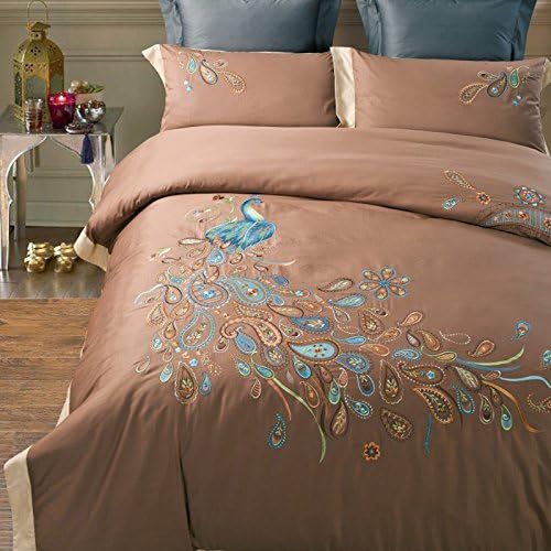 Amazon Com Lelv Peacock Print Bedding Set Peacock Design Bedding