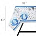 Baby Shower Decorations For Boy - 248 PCS Party Supplies Including Plates,Cups,Tableware,Napkins,Tablecloth,Invitation Card,It's A Boy Elephant Banner, Paper Lanterns, Honeycomb Balls,Balloons,Tissue