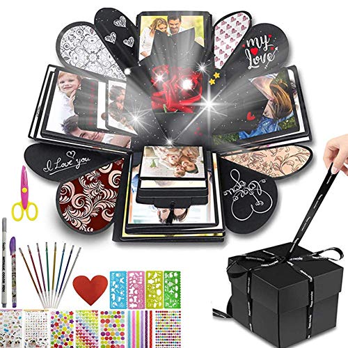 Explosion Gift Box Anniversary Box Picture Box Memory Box for Boy or Girl to Make Surprises and Store Presents..