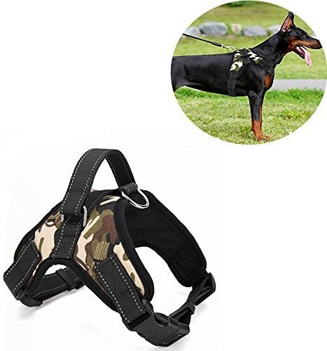 Vinca Mascot No Pull Dog Harness Adjustable Reflective Pet Harnesses with Handle Padded Chest Vest for Small Medium Large Dogs