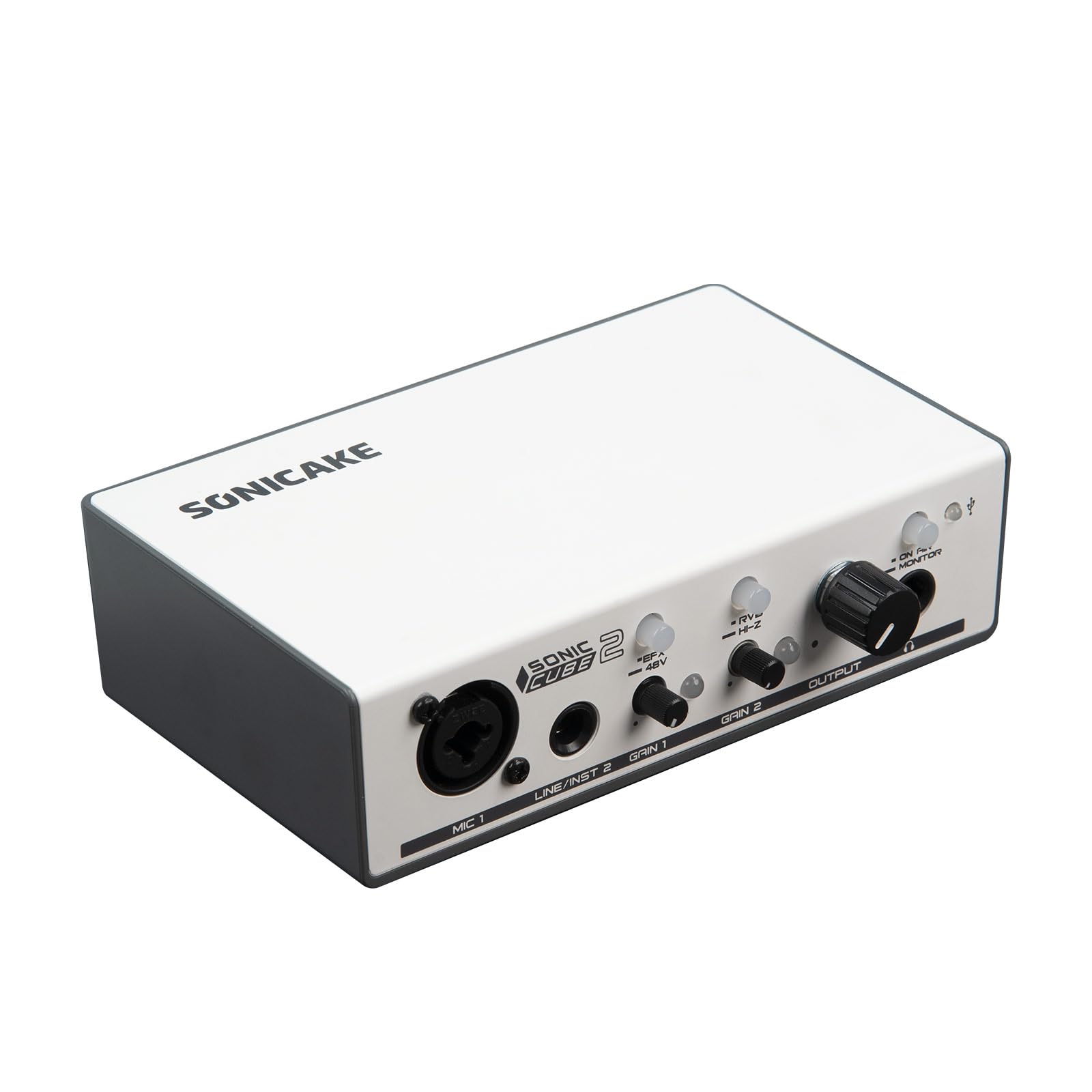 Photo 1 of SONICAKE Sonic Cube II - USB Audio Interface Mixer with Digital Modeling & DSP Effects for Recording, Streaming and Podcasting, 48V Phantom Power Dual-Channel Analog Preamp with XLR and Line Inputs