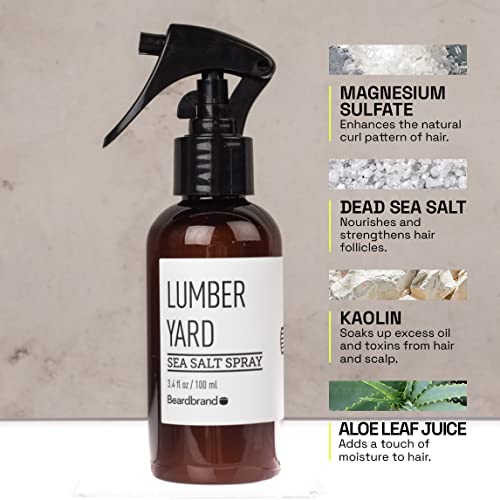 Beardbrand Natural Sea Salt Spray for Hair Men [AS SEEN ON SHARK TANK