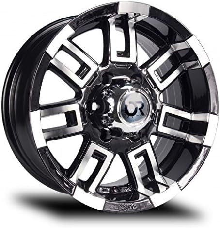 CRUSH, 16 x 8, 6 x 139.7, 12, 108, BLACK MACHINED SET OF 4 081010