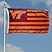 Virginia Tech Hokies Alumni Nation Stripes Flag