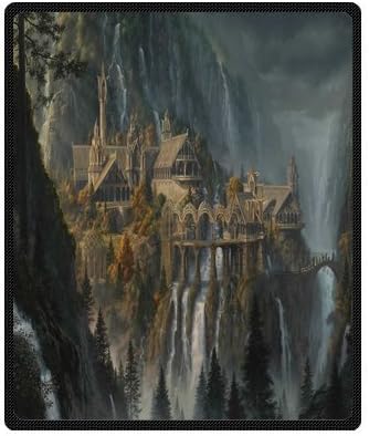 Scottshop Custom Lord Of The Rings Fleece Blankets 50x60 Inch, Throws Blankets Cotton Blanket Indoor / Outdoor Blanket
