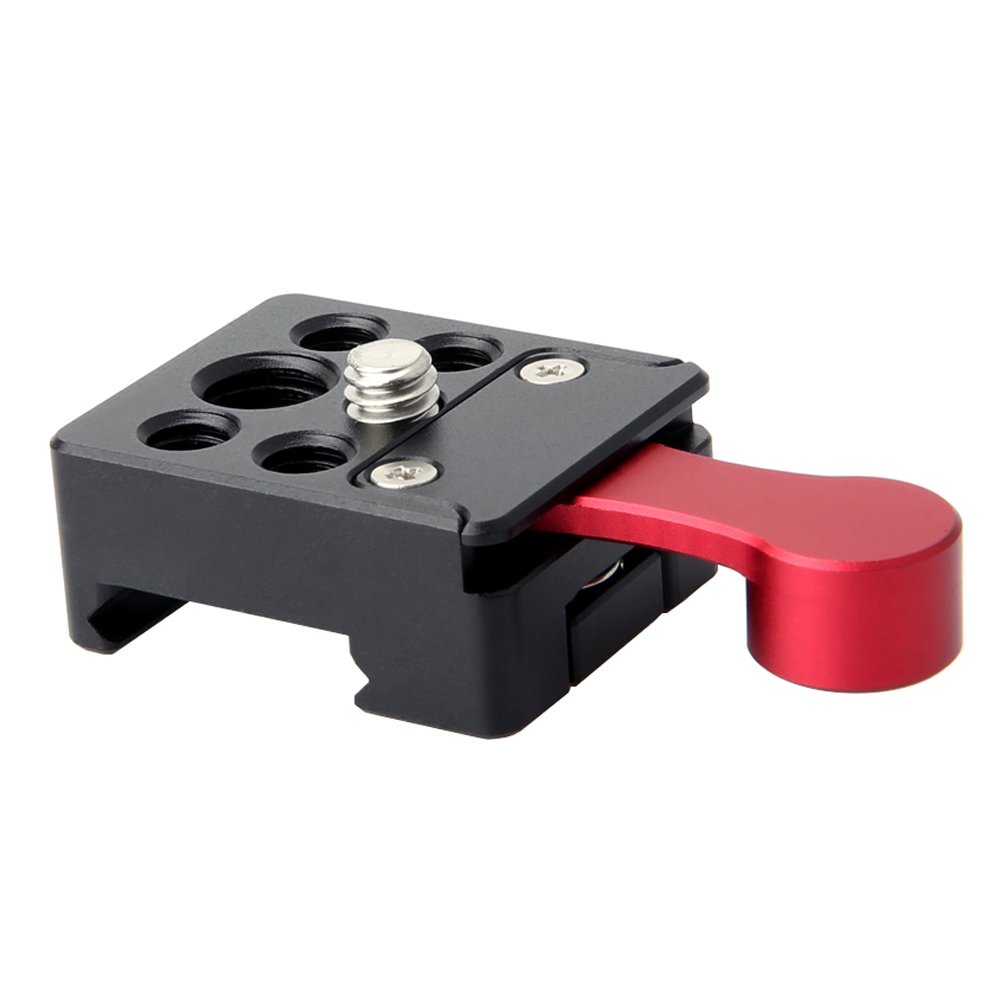 NICEYRIG Quick Release NATO Clamp with Lock Lever for Monitor LED Light Microphone,Adjustable NATO Rail Lock Clamp