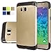 Galaxy Alpha Case, AnoKe [Shock Absorption Shockproof] Silicone Hard Rubber Hybrid Dual Layer Heavy Duty Defender Protective Cover Case For Samsung Galaxy alpha G850A (Armor Gold)