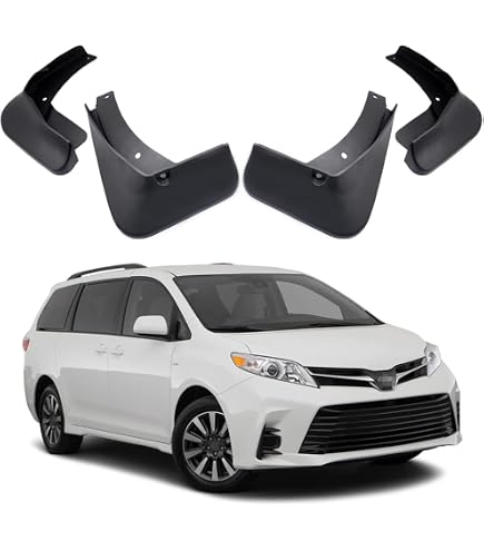 Mud Flaps For Toyota Sienna 2021-2023 - Front & Rear Mudguards Universal Protection All Seasons - View #9