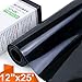 25Ft Black Iron on HTV Heat Transfer Vinyl Rolls for T-Shirts, 12In by 25Ft