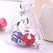 Wudygirl 100 PCS Organza Bags 3.54X4.72 inches Small Jewelry Bags with Drawstring Wedding Christmas Party Lavender Sachets Soaps Marbles Coins Bag (Mix Heart)