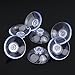 Shappy 50 Pieces Clear Suction Cups PVC Plastic Suction Cup Without Hooks (40 mm)