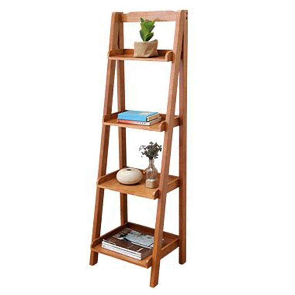 SED Office File Shelves,Home Storage Rack,Portable Ladder Shelf Wall Shelf Vintage Storage Ladder Shelf Ladder Spine Tower Shelf Space Save,Teak Color,23.6214.1755.11In