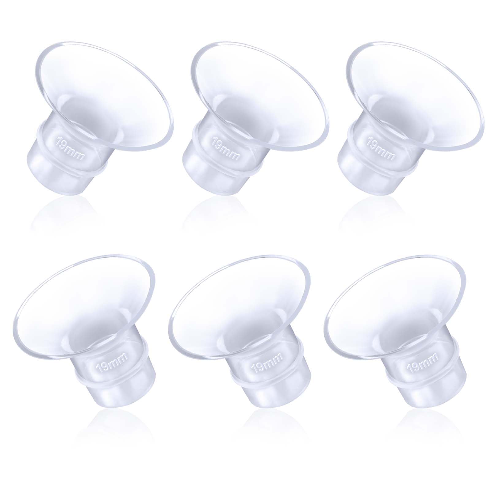 Photo 1 of Juome 6Pcs Flange Inserts 19mm Compatible with Momcozy Wearable Breast Pump S12 Pro/S9 Pro/S12/S9, for TSRETE/Spectra/Medela 24mm Shields/Flanges, Reduce 24mm Tunnel Down to 19mm