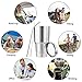 YOUKE OLA Stainless Steel Tumbler 30oz - Vacuum Insulated Tumbler Coffee Cup Double Wall Large Travel Mug with Lid, Straw, Brush, Gift Box Set (Silver, 30oz-4 Pack)