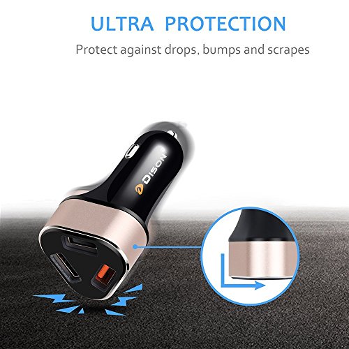 image for Samsung Galaxy S8 / S8 Plus / Note 8 USB Type C Car Charger, Dison 42 