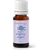 Plant Therapy Kids Organic Nighty Night Essential Oil Blend for Sleep, 10 mL (1/3 oz), 100% Pure, Undiluted, USDA Certified Organic, Encourages a Good Night's Rest