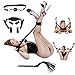 Bed Restraints Sex Bondage Kit SM BDSM S&M Leg Restraint System with Handcuffs Ankle Cuffs Whips Ball Gag Adults Fetish Sex Toys Sex Restraining Sets Gifts for Couples Men Women