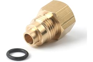 LS Swap Power Steering Line Adapter Brass LS Pump To 3/8” Flare Older Style Lines M16-1.5 to 5/8-18 for Camaro GTO Silverado 