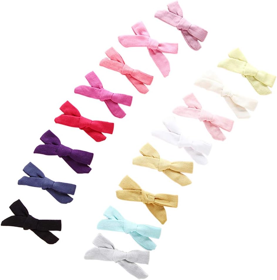 Velvet Bow Girls Hair Clip Handmade Knot Bow Barrettes Hair Pin for Schoolgirl