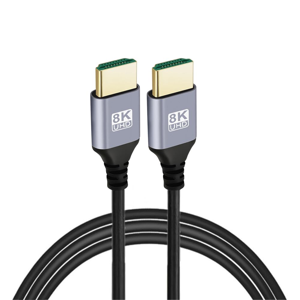 NFHK HDMI 2.1 Ultra Thin HDTV Cable 8K 4K Hyper Super Flexible Slim Cord High Speed Type-A Male to Male for Computer HDTV 500CM