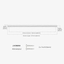 Peaha 10 Pack Kitchen Cabinet Handles 18-7/8 inch