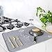 Silicone Dish Drying Mat - 23 x 18 - Extra Large Dish Drying Mat, Counter top Mat, Dish Draining Mat, Sink Mat, Large Silicone Trivet (XXL, GREY)